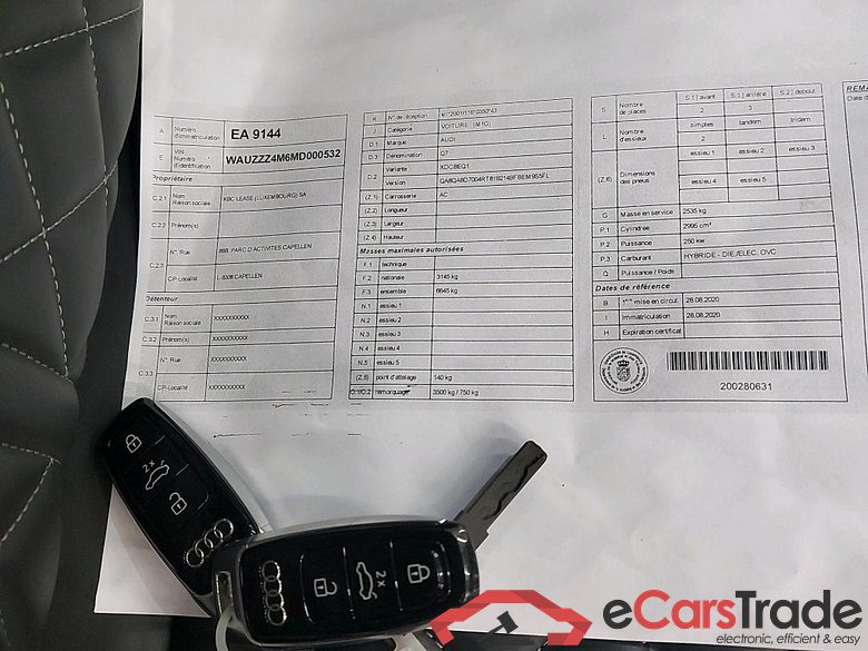 AUDI - AUD Q7 60 TFSI e Quattro 456PK Tiptronic S line With Valcona Heated Electric Mem Seats & Assistance Tour & City & Adavanced PreConditioning & Panoramic Cameras & Pano Roof & 21 Inch & Towing Hook  * HYBRID * #4