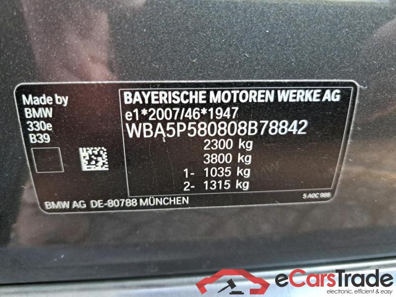 BMW - BMW 3 BERLINE 330e 292PK Pack Business Plus With Vernasca Heated Sport Seats & Driving Assistant Pack  * HYBRID * #6