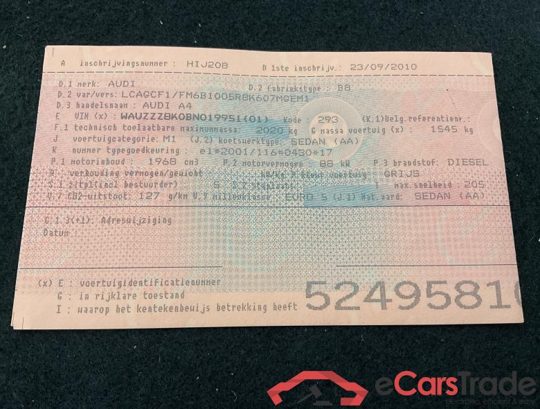 AUDI A4 Audi A4 Attraction saloon 2.0 TDI 88(120) kW(PS) 6-speed #5