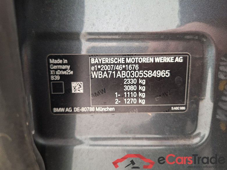 BMW, X1 FL'19, BMW X1 xDrive25e (162 kW) 5d #1