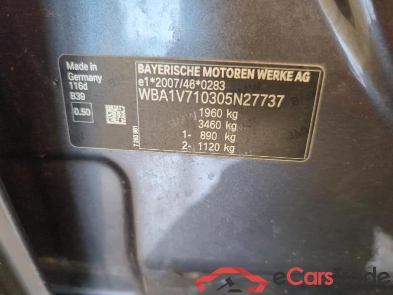 BMW 1er 5d - alt Baureihe 1 Lim. 5-trg. 116d Advantage 1.5 85KW AT8 E6 #4
