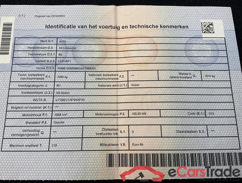 AUDI A4 Audi A4 Berline  2.0 TDI ultra  100(136) kW(ch) 6 vitesses #6