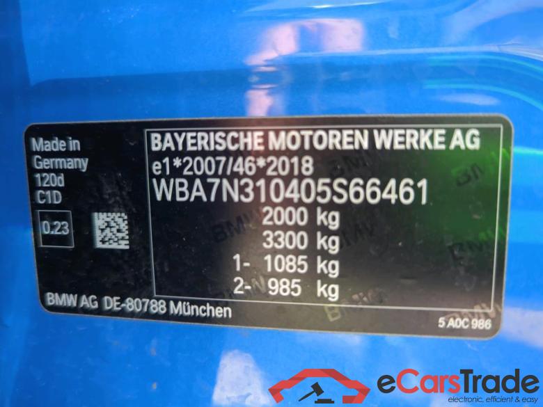 BMW 1-Serie ´19 Baureihe 1 Lim. 120 d M Sport 2.0 140KW E6d #4