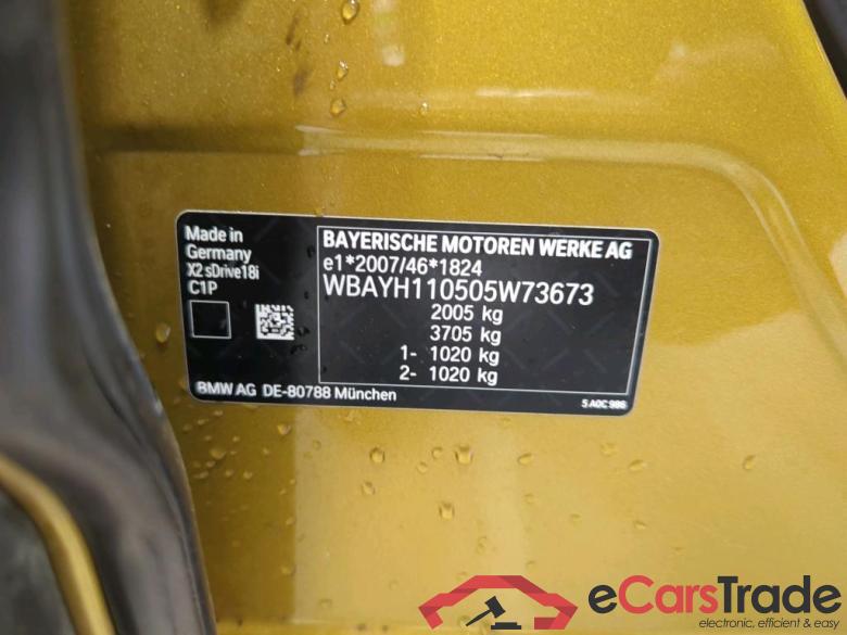 BMW X2 ´17 Baureihe X2 sDrive 18 i Advantage Plus 1.5 100KW E6d #4