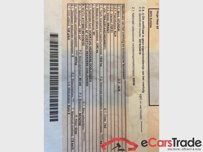 HYUNDAI iX35 iX35 1.6i 2WD Base #5