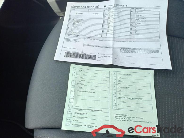 Mercedes A 250 e Clase A A 250 e (177.086) 1.3 220CV AT8 E6d #5