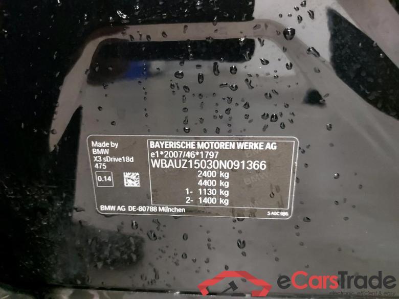 BMW - BMW X3 sDrive18dA 136PK Pack Corporate With Vernasca Seats & Heated Steering Wheel #6