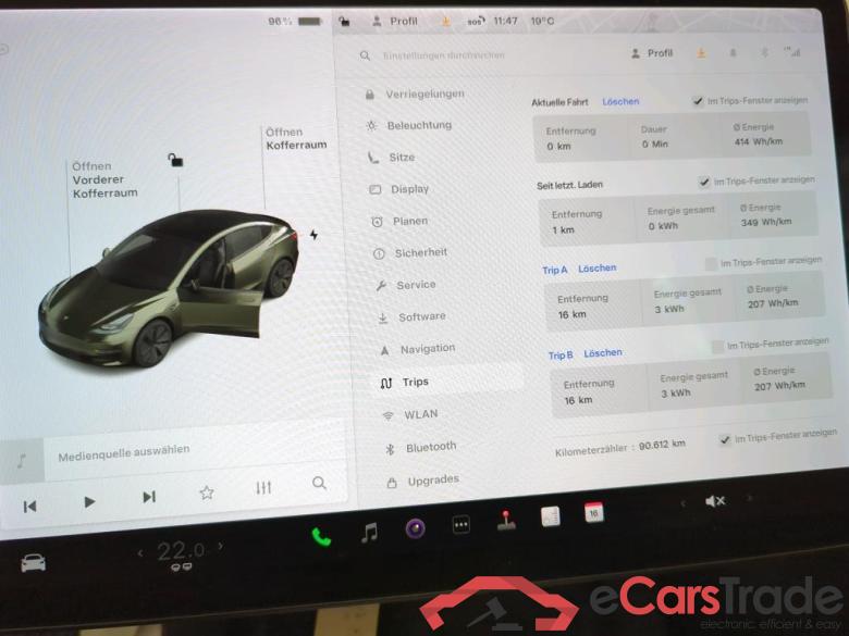 Tesla Model 3 ´18 BEV TESLA Model 3 Langstreckenbatt. Allradantrieb Dual Motor 4d 366kW #5