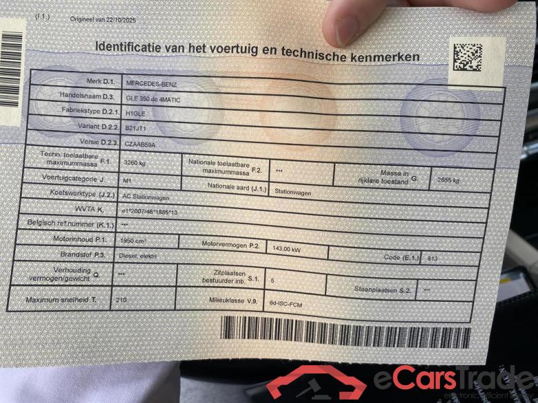 MERCEDES-BENZ GLE 350 de 4-Matic PHEV #5