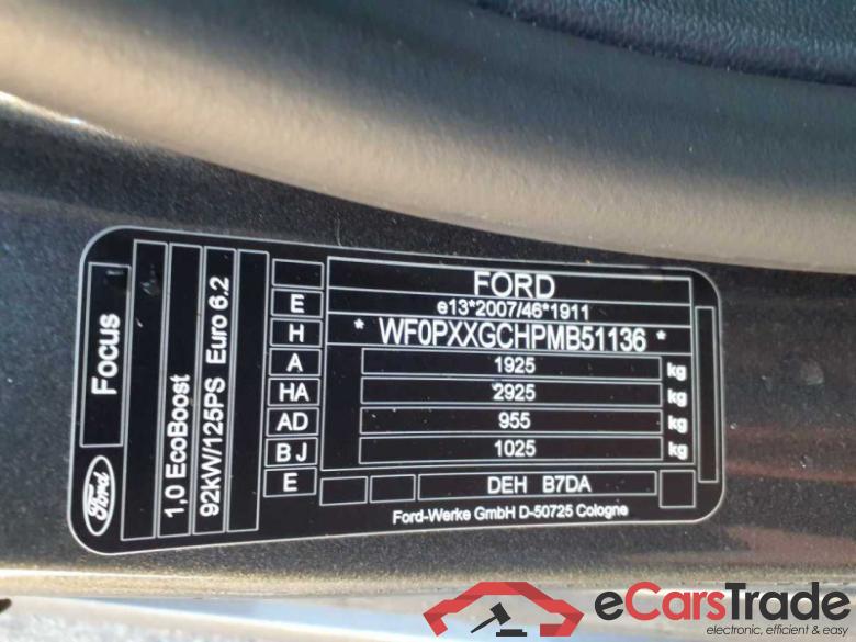 Ford Focus Turnier (CGE)(2018->) DE - Kb5 1.0 EcoBoost EU6d, ST-Line Start/Stopp (EURO 6d), 2020 - 2022 #2