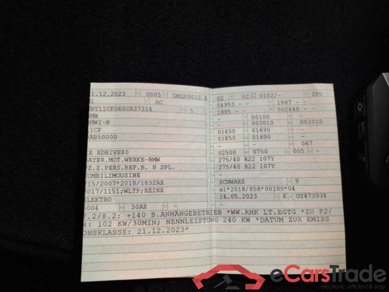 BMW iX (I20)(07.2021->) DE - SUV5 xDrive40, xDrive40, 2021 - 2025 #6