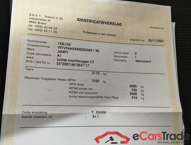 CITROEN Jumpy Fourgon Mwb Dsl - 2019 Jumpy 2.0 BlueHDi M Driver S/S (EU6.3) #3