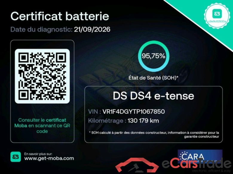 DS DS 4 / 2021 / 5P / Berline E-TENSE 225 PERFORMANCE LINE + AUTO #2