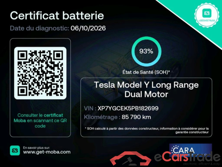 TESLA Model Y / 2020 / 5P / SUV Grand Autonomie Dual Motor AWD #3